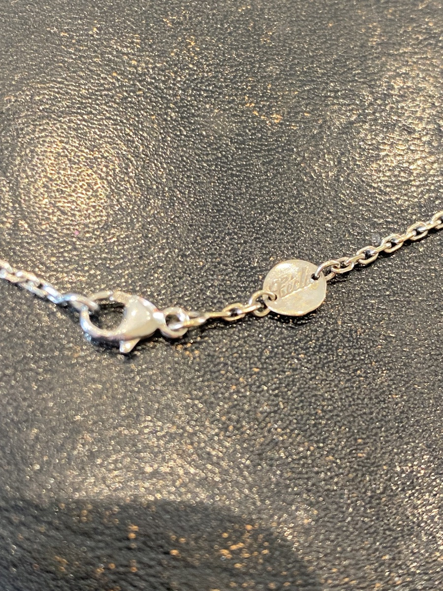 Signed Técla Long Sautoir Necklace In Pearls And Sapphires, Gold, 119 Cm-photo-6