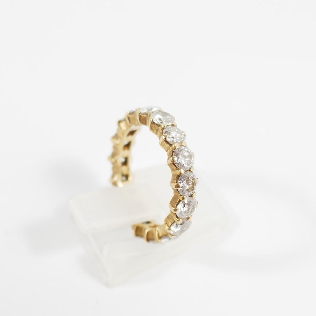 Alliance or 18 Cts 2,72 Cts de diamants tour complet-photo-4