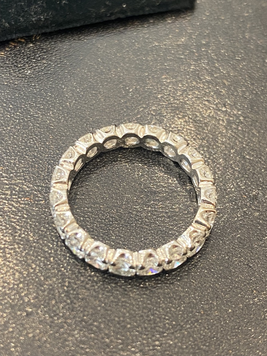 Alliance américaine diamants 2,85 Cts en platine-photo-4