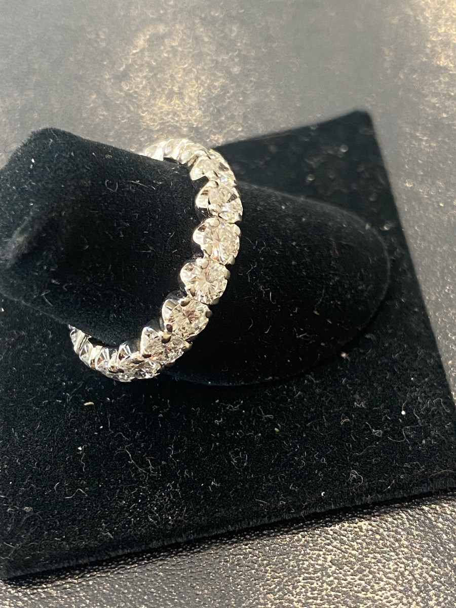 Alliance américaine diamants 2,85 Cts en platine-photo-5