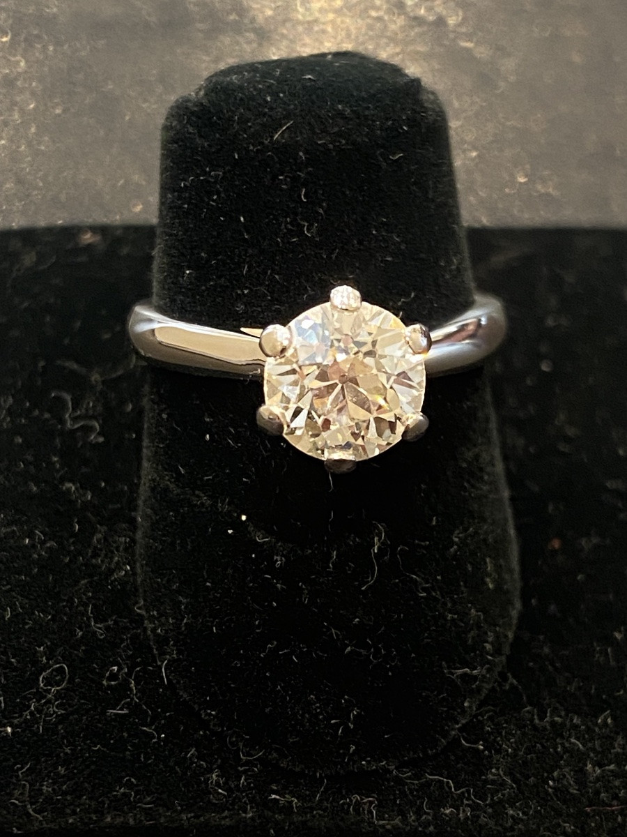 Solitaire Diamond Ring 1.50 Carats Gold 750-photo-5