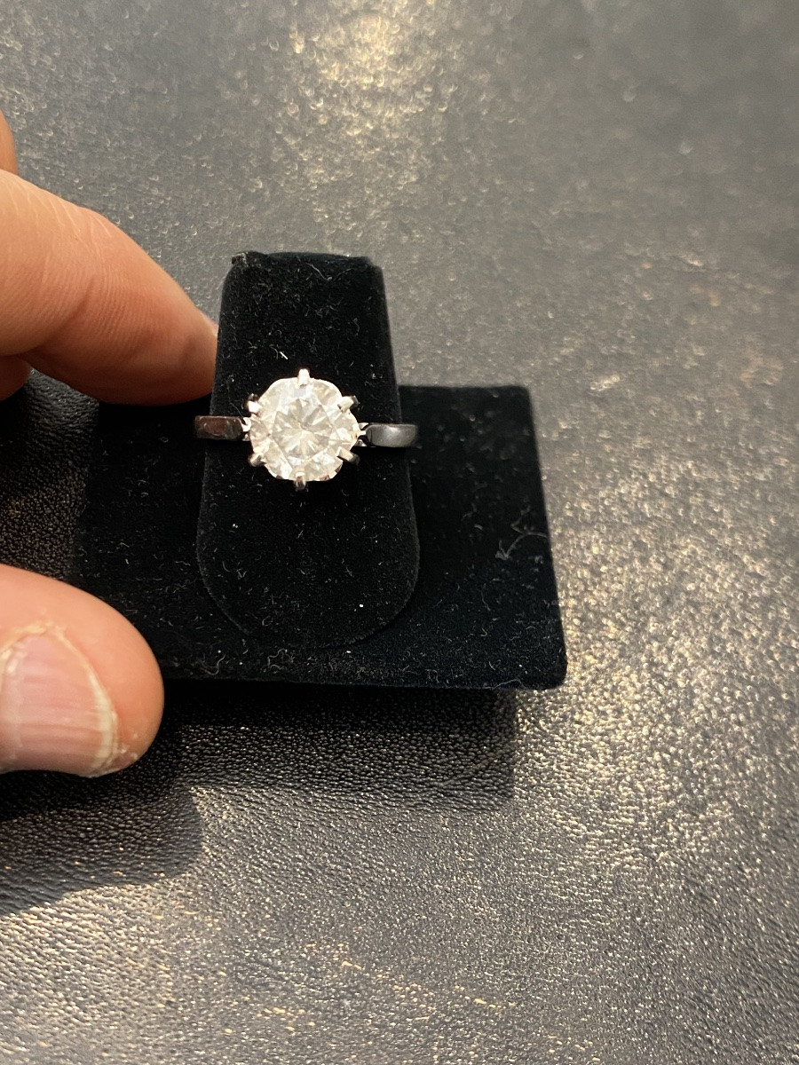 Solitaire Ring 2.06 Carats Certificate-photo-3