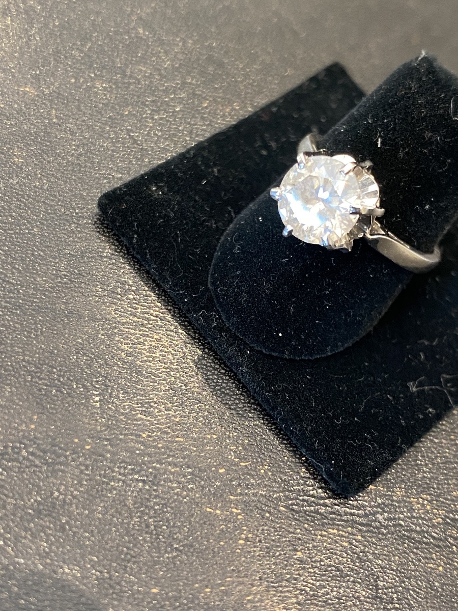 Solitaire Ring 2.06 Carats Certificate-photo-4