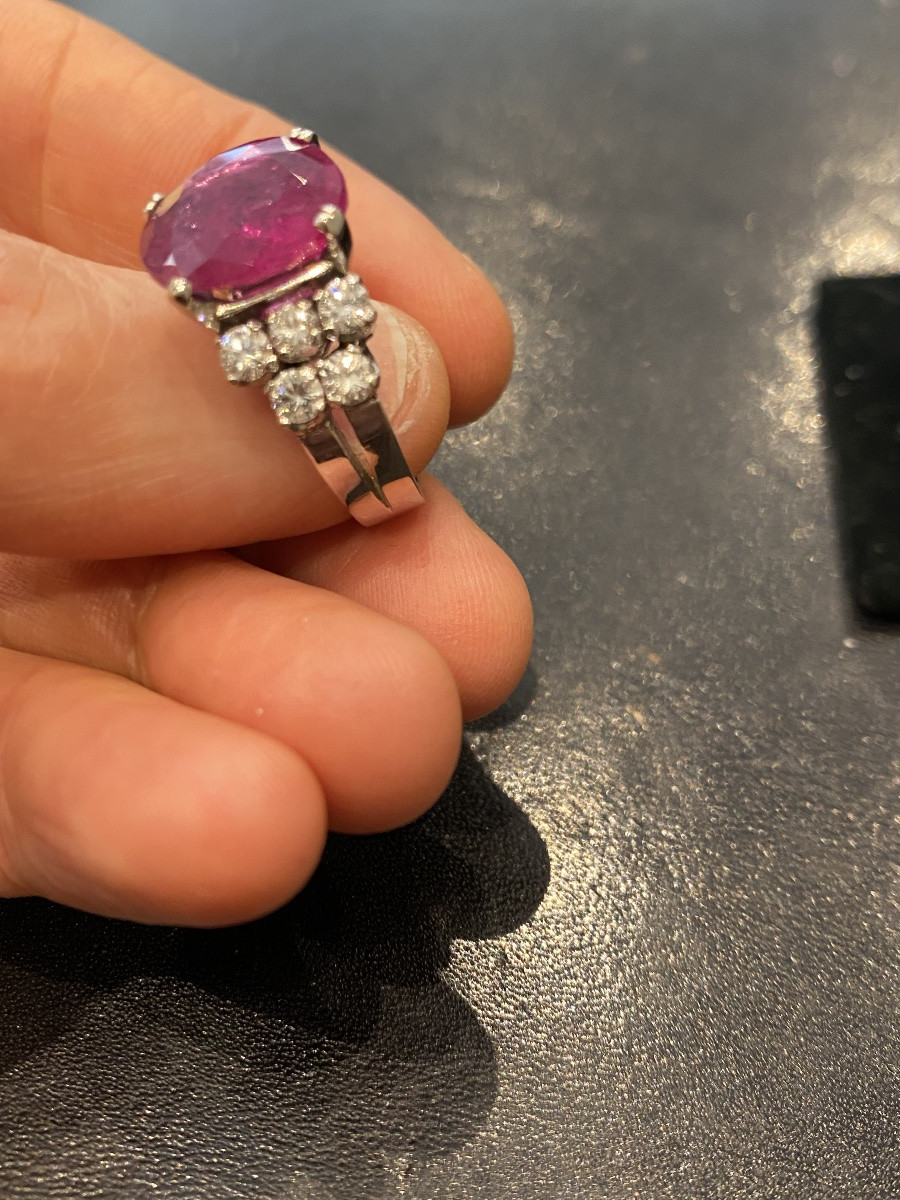 bague rubis 5,23 cts non chauffé certificat-photo-3