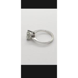 Gold Ring 750 Solitaire 2.06 Carats With Certificate