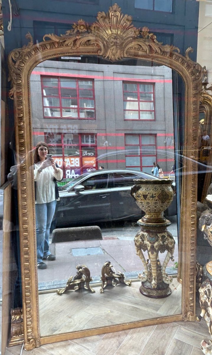 Large Louis XV Fireplace Mirror Ref5208/ 235x140x135 Bottom 