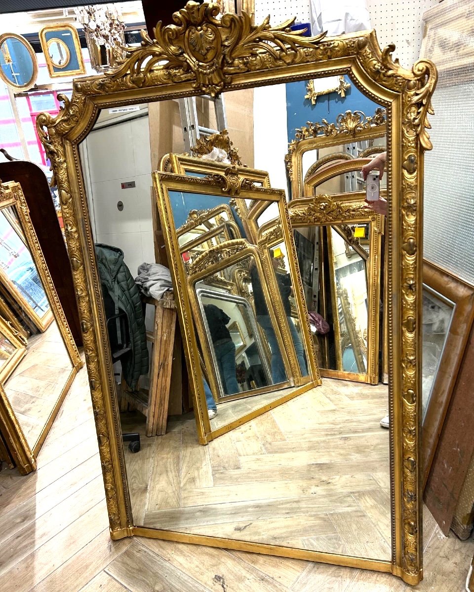 Miroir Louis XV Glace De Cheminée 117x177cm