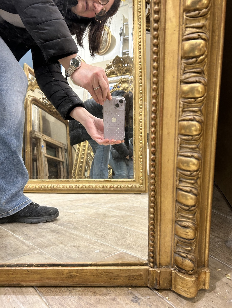 Miroir Louis XV  Glace De Cheminée 118x175cm-photo-4