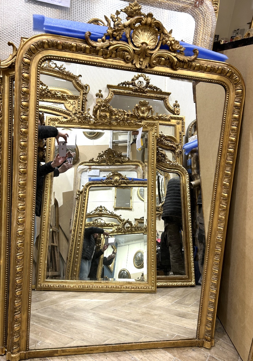 Miroir Louis XV  Glace De Cheminée 118x175cm