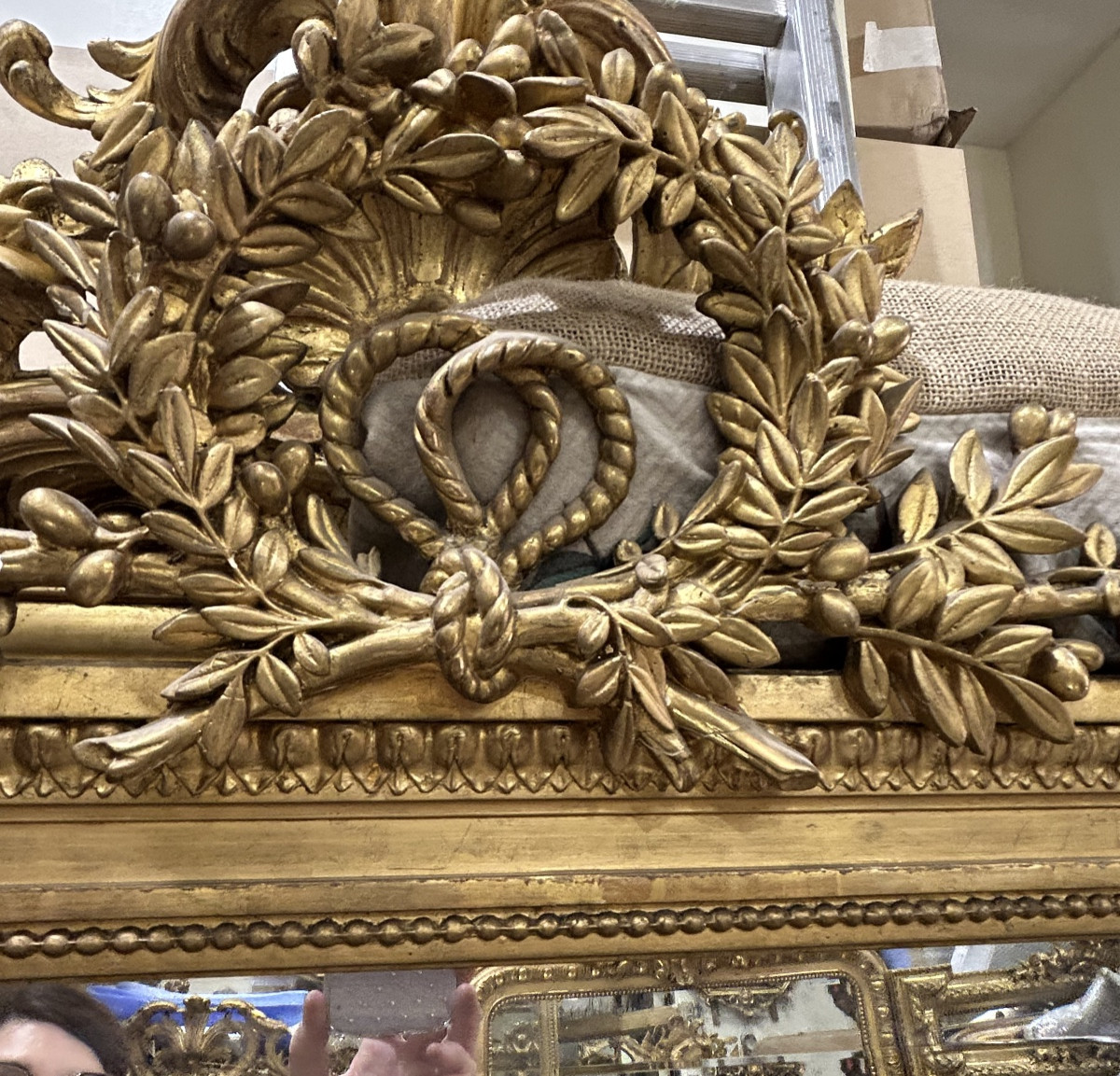 Louis XVI Mirror 127/120x215 Cm-photo-2