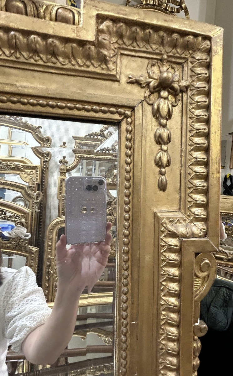 Louis XVI Mirror 127/120x215 Cm-photo-3