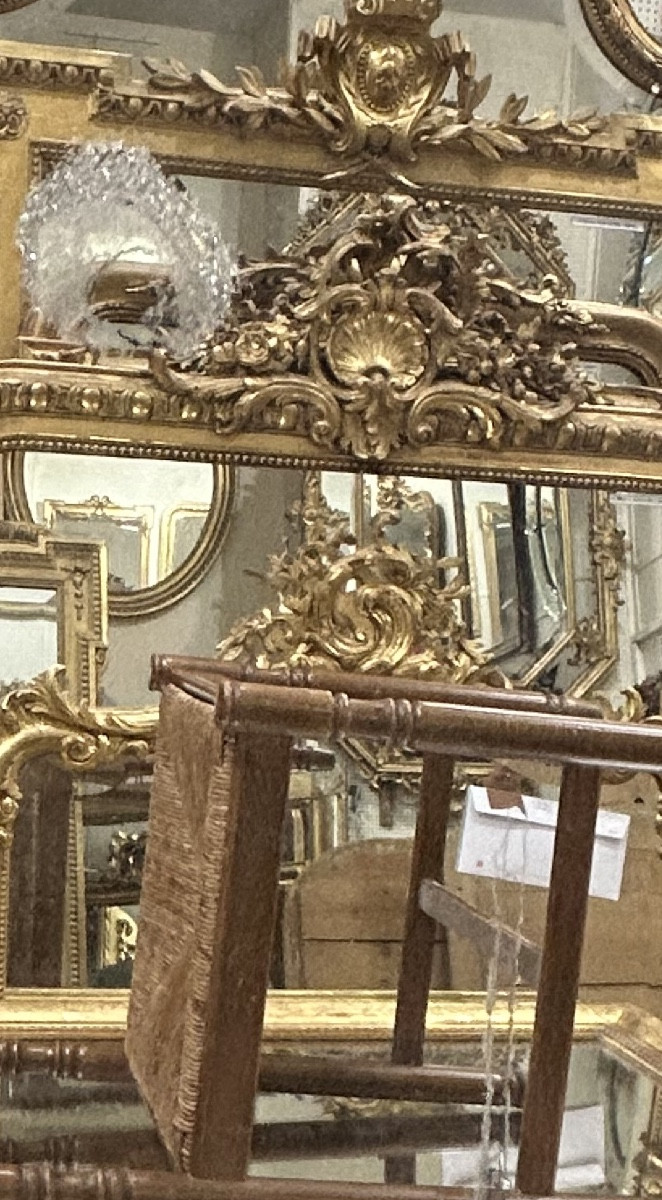 Louis XVI Mirror 127/120x215 Cm-photo-2