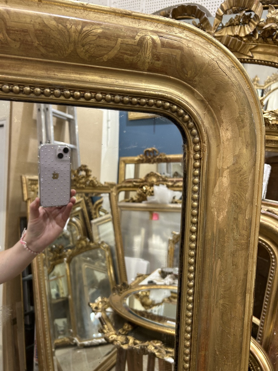 Miroir Louis Philippe , glace de cheminée 108x172cm-photo-2