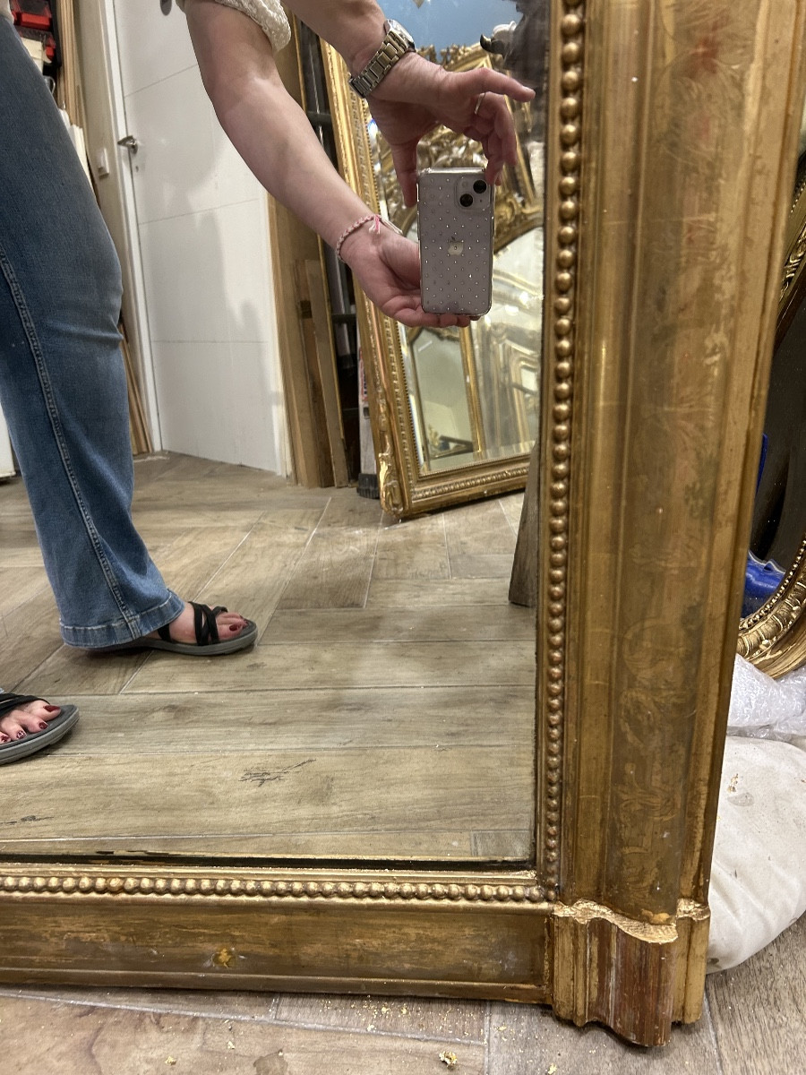 Miroir Louis Philippe , glace de cheminée 108x172cm-photo-4