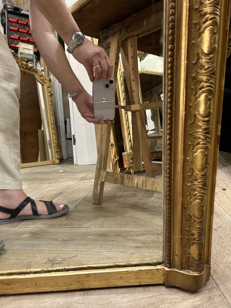 Miroir Louis XV 115x178 glace de cheminée -photo-4