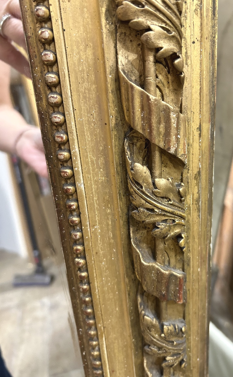 Louis XVI Mirror, Fireplace Mirror 101x198cm-photo-1