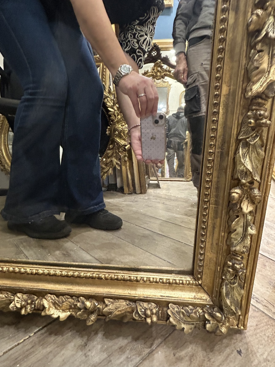 Louis XV Two Angels Mirror 98x165 Cm-photo-4