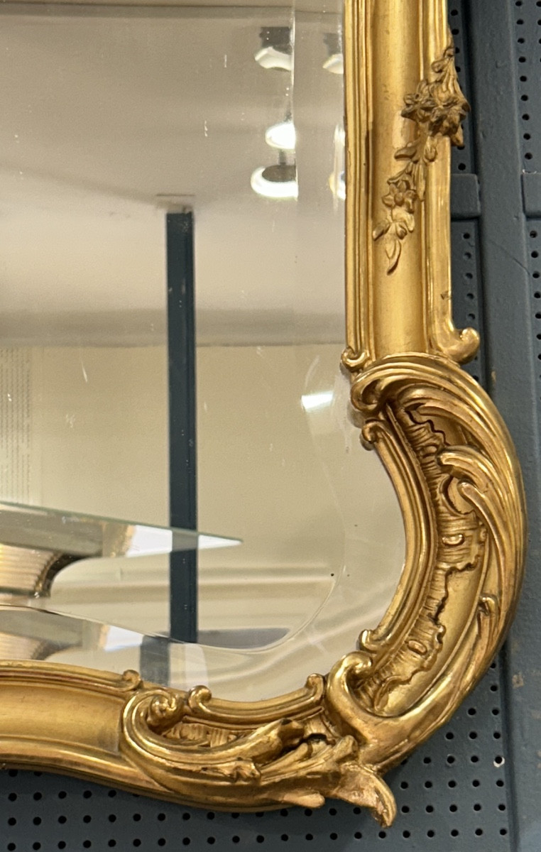 Miroir en largeur Louis XV 95HX115Large -photo-4
