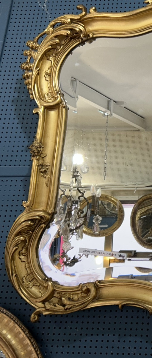 Miroir en largeur Louis XV 95HX115Large -photo-2