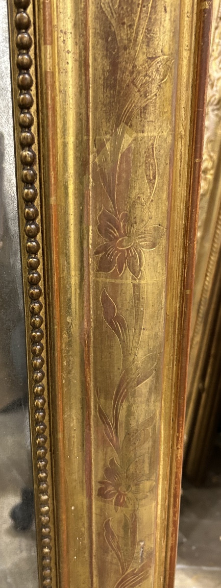 Miroir Louis Philippe glace de cheminée 96x130cm-photo-3