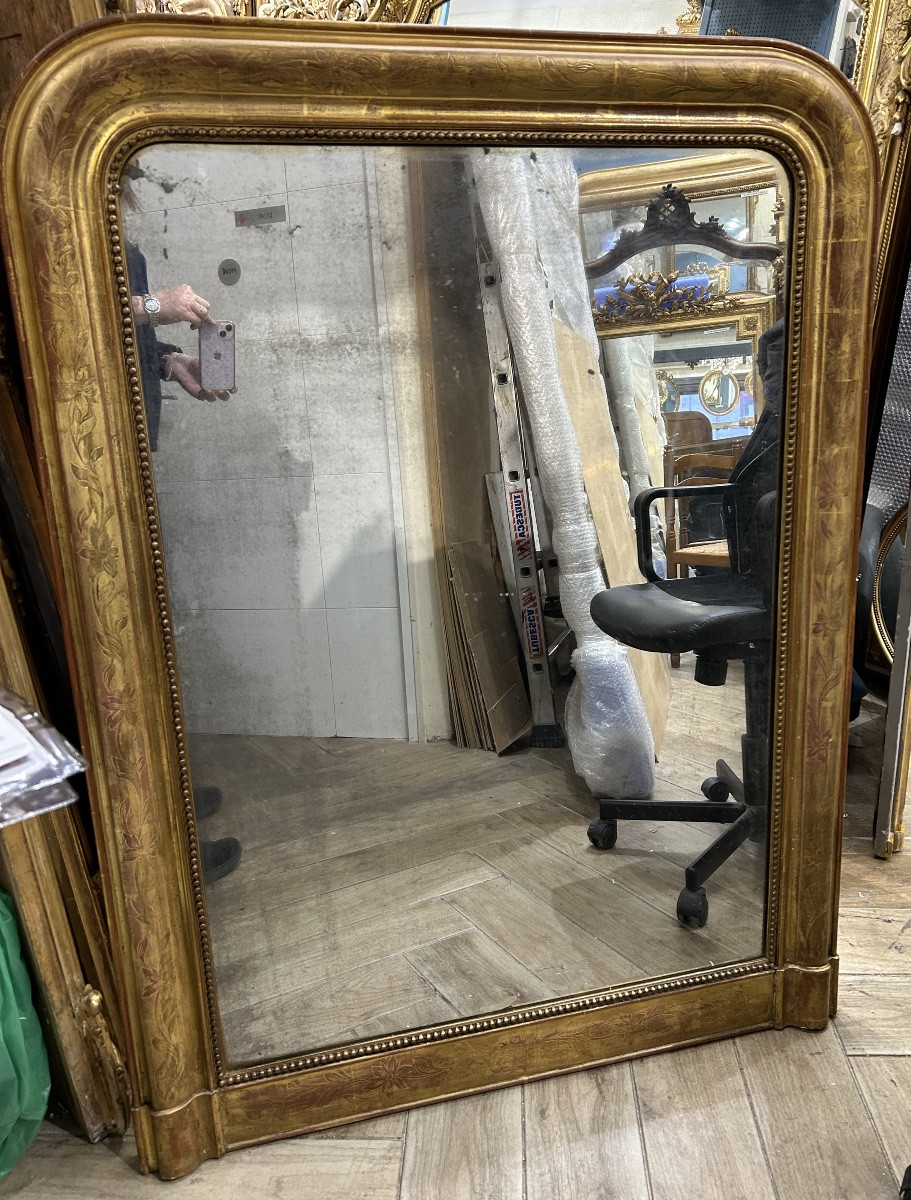 Miroir Louis Philippe glace de cheminée 96x130cm