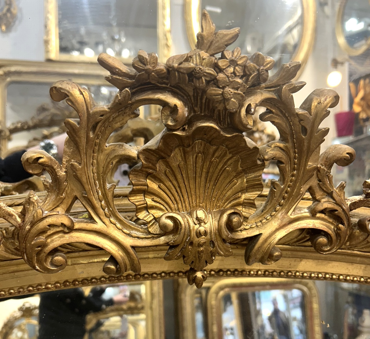 Louis XV Mirror 105x150 Cm-photo-2