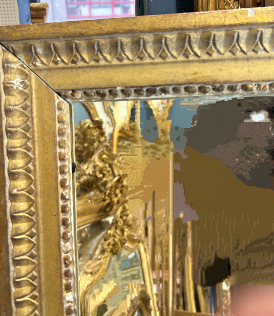 Miroir Louis XVI 18eme 82x160 cm-photo-2