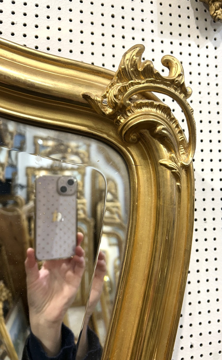 Miroir Louis XV tarabiscoté 108x152 cm-photo-3