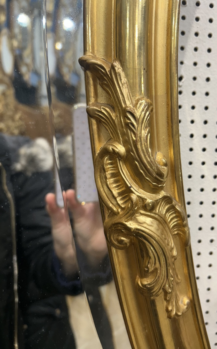 Miroir Louis XV tarabiscoté 108x152 cm-photo-4