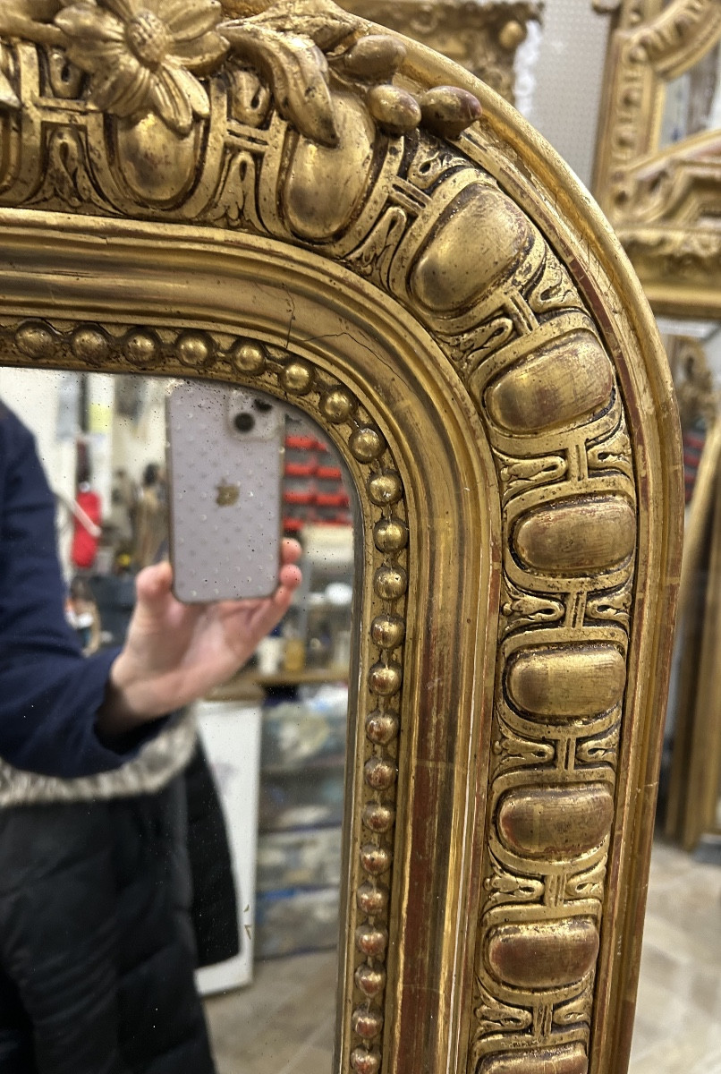 Louis XV Style Fireplace Mirror, 102x162 Cm-photo-2