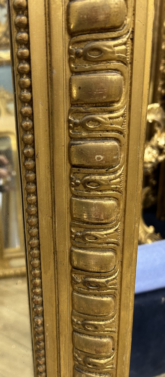 Miroir Louis XV , glace de cheminée 112X145 cm-photo-3