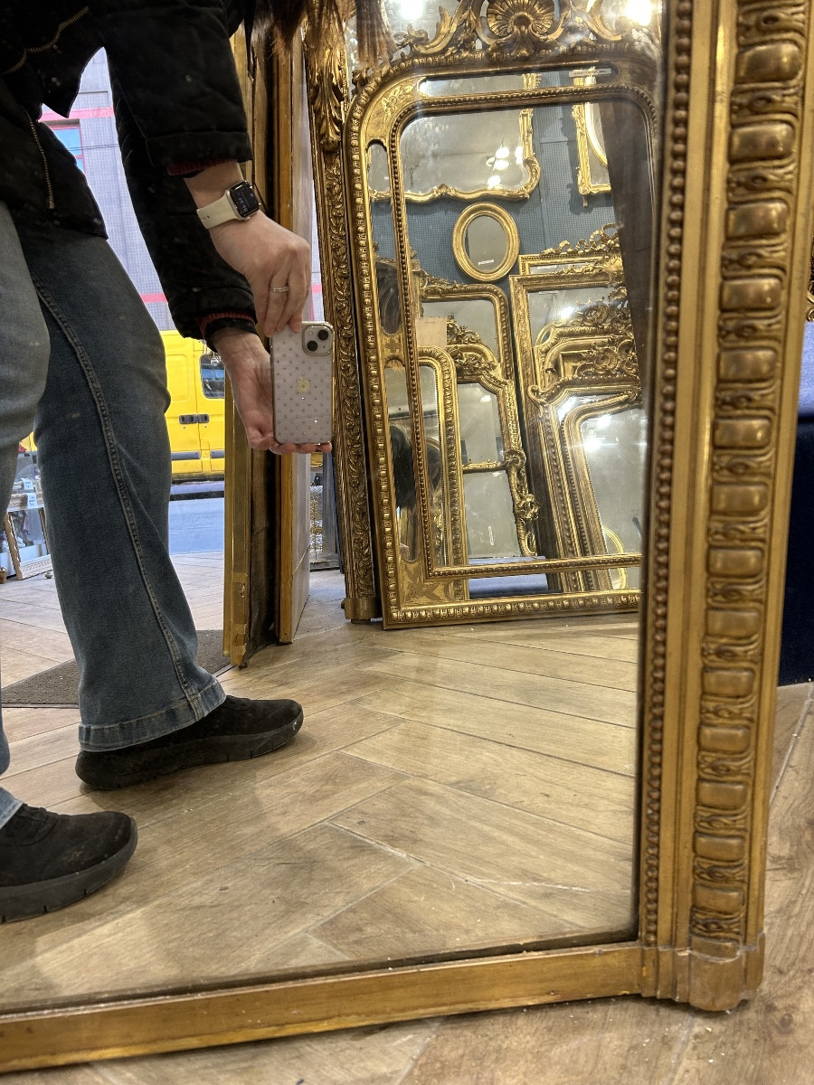 Miroir Louis XV , glace de cheminée 112X145 cm-photo-4