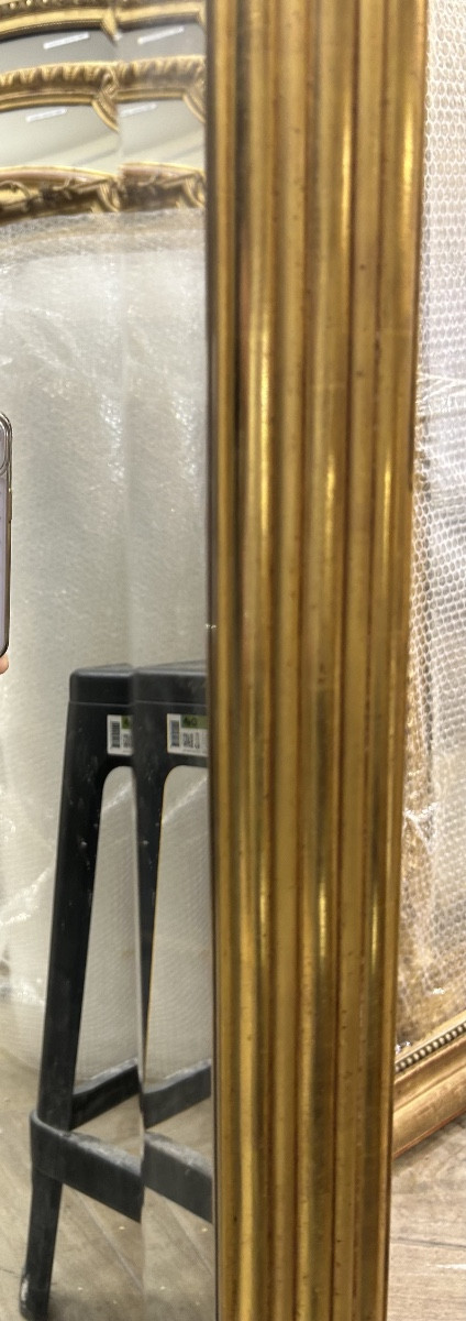 Miroir art déco glace de cheminée 91x129 cm-photo-3