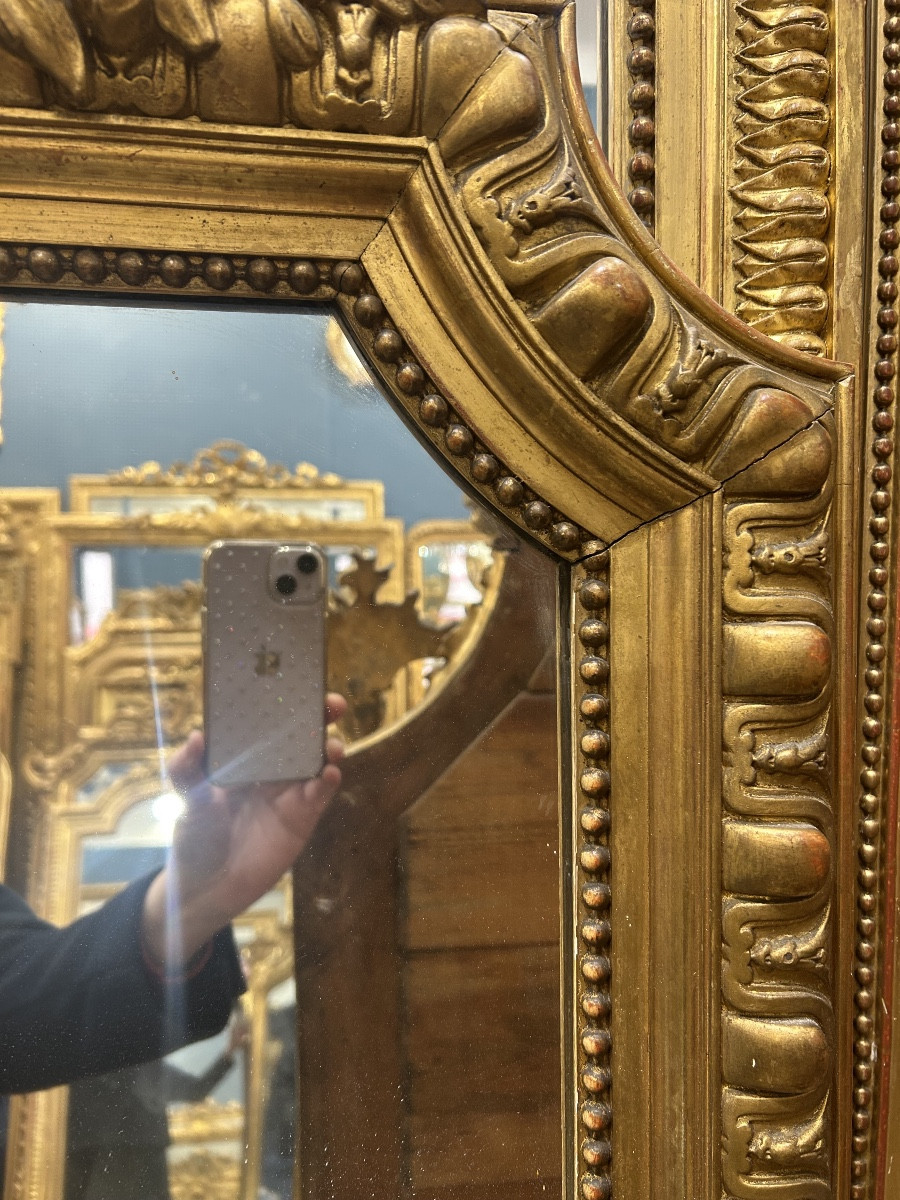 Miroir Louis XV glace de cheminée 105x160cm-photo-3