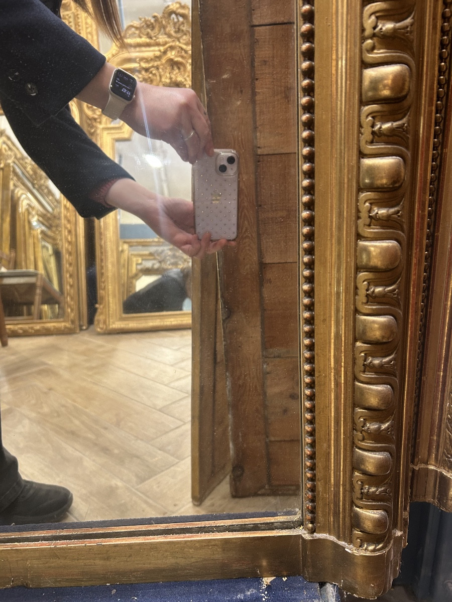 Miroir Louis XV glace de cheminée 105x160cm-photo-4