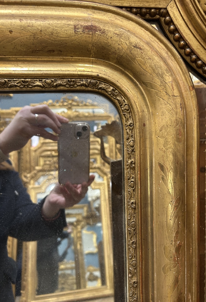 Louis Philippe Mirror With Mercury Glass, 80x139cm-photo-2