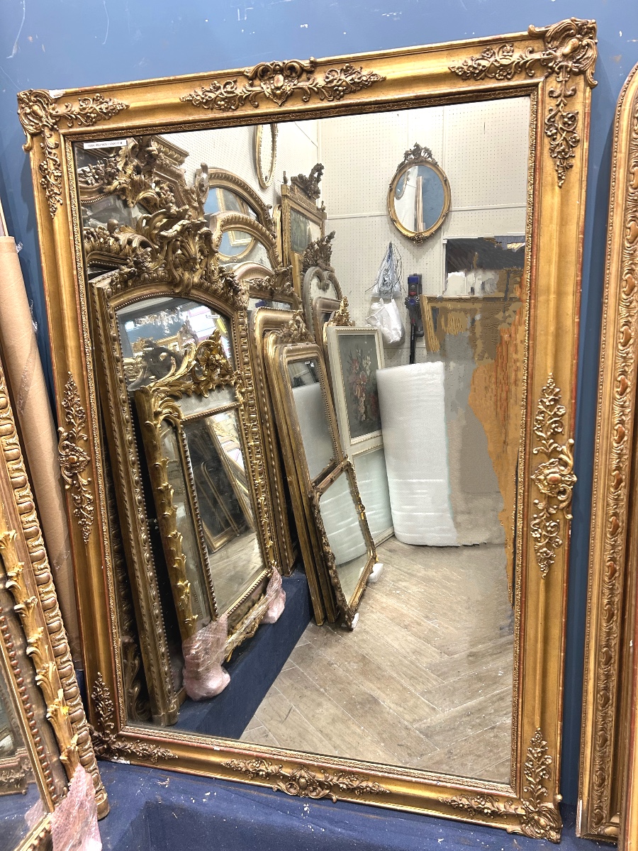 Rectangular Mirror 124x173cm Mercury Glass 