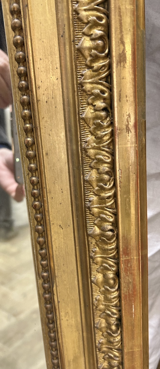 Miroir Louis XVI 98x152 cm glace ancienne -photo-1