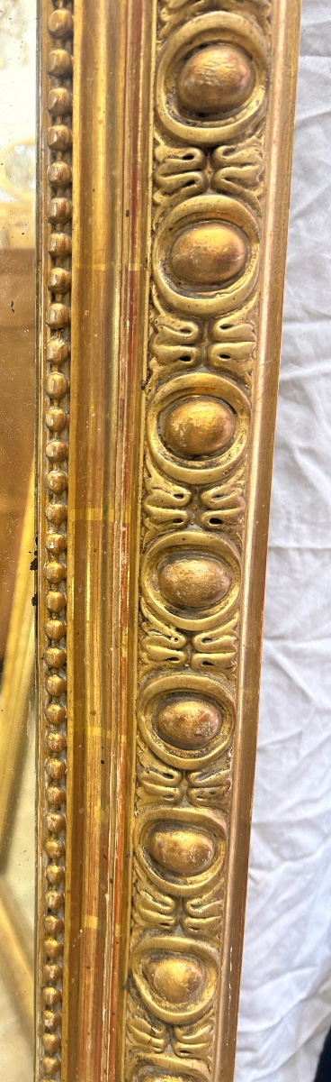 Miroir Louis XV glace ancienne 95x145 cm-photo-4