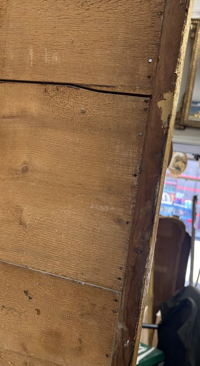 Miroir entre deux louis Philippe glace au mercure 68x200 cm-photo-1