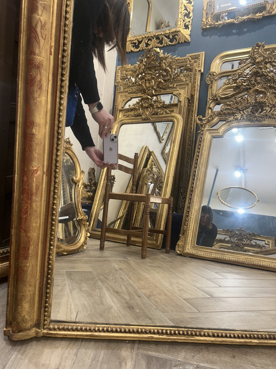 Miroir Louis Philippe glace de cheminée 100x136 cm-photo-4