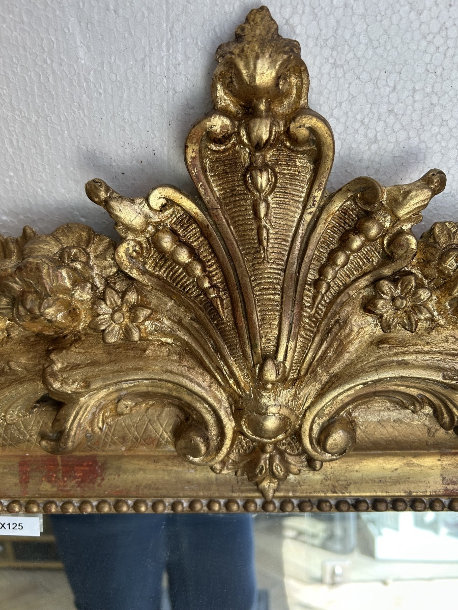 Louis XV Mirror 77x125 Cm-photo-2