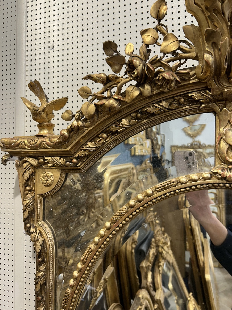 Miroir à parecloses glace biseauté 90x132cm-photo-1