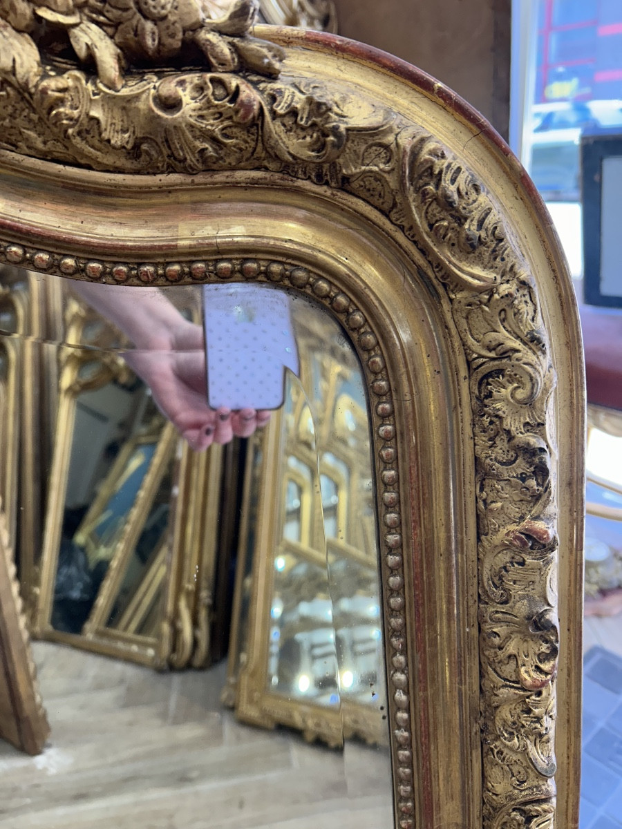 Louis XV Mirror Antique Glass 77x120 Cm-photo-3