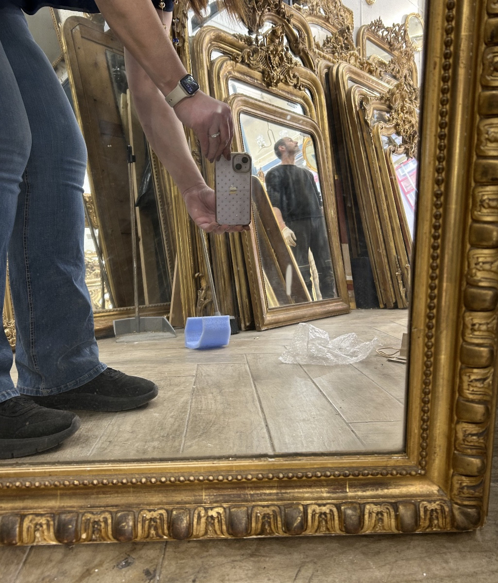 Louis XV Mirror 93x155 Cm-photo-1