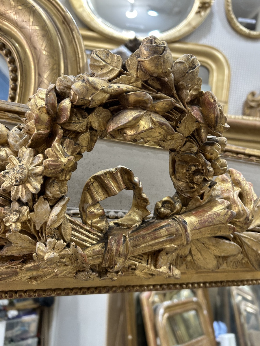 Trumeau Louis XVI glace de cheminée 128x165-photo-2