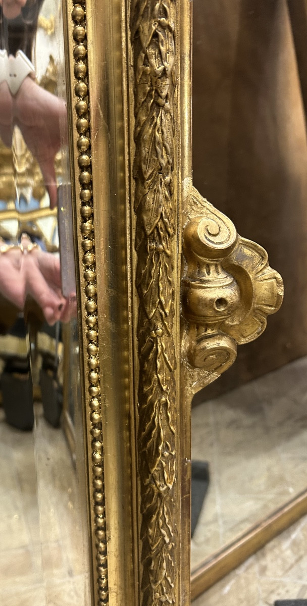 Miroir tête de lion glacé biseauté -photo-2