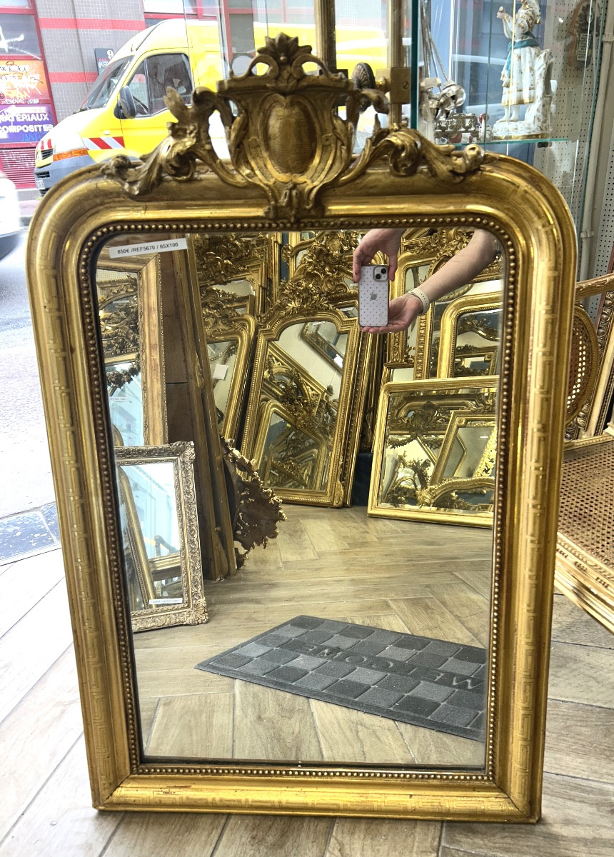 Miroir Louis Philippe glace ancienne 