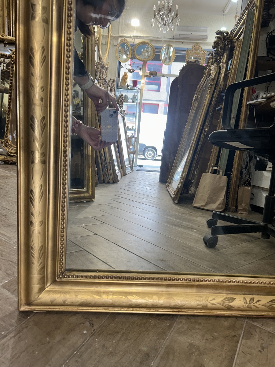 Louis XV Mirror Antique Glass 92x145 Cm-photo-4
