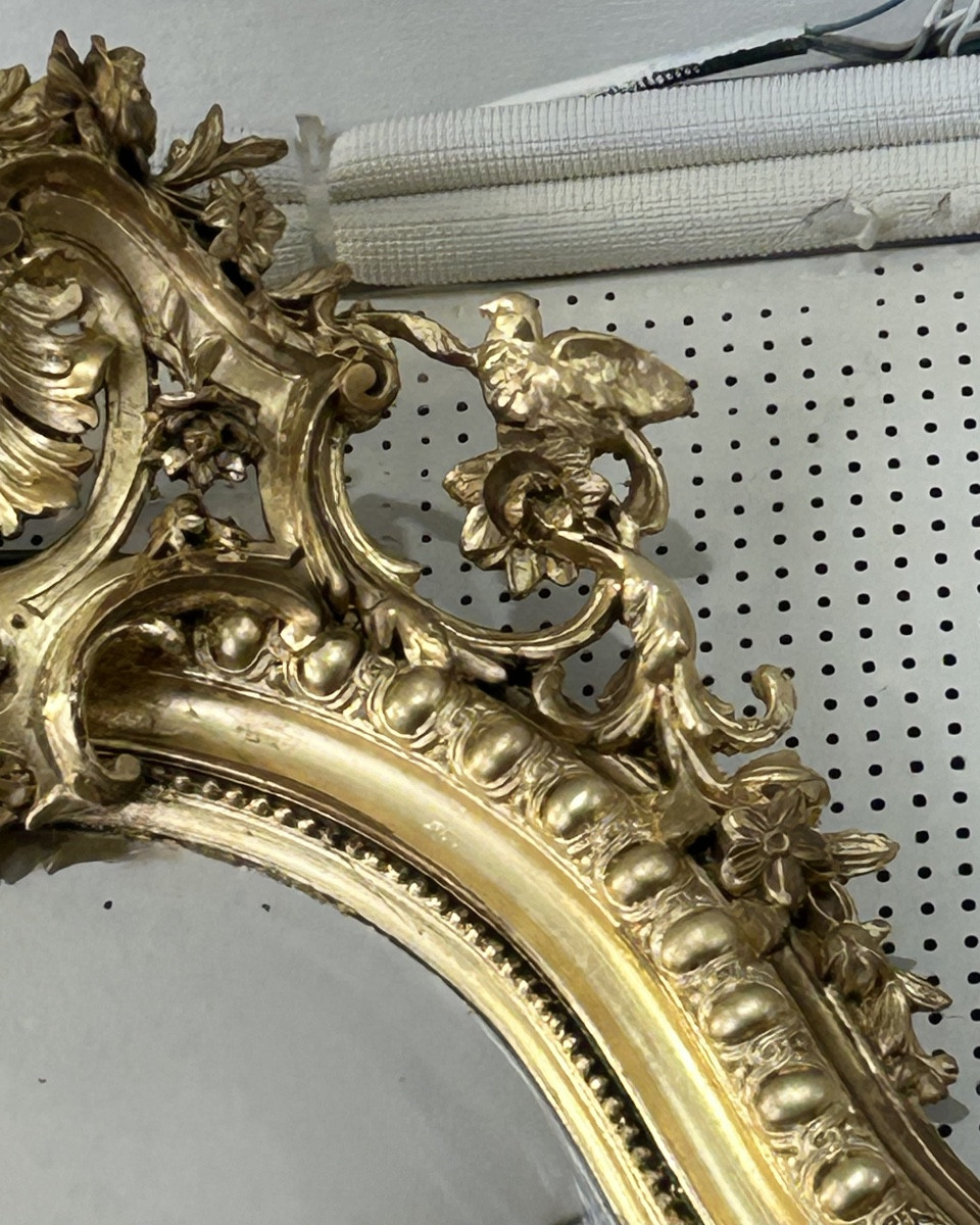 Louis XV Mirror With Bevelled Glass 80x120 Cm-photo-3